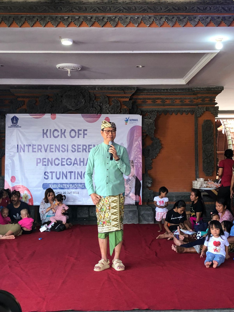 BERLANGSUNG KEGIATAN KICK OFF INTERVENSI SERENTAK PENCEGAHAN STUNTING DARI DINAS KABUPATEN BADUNG